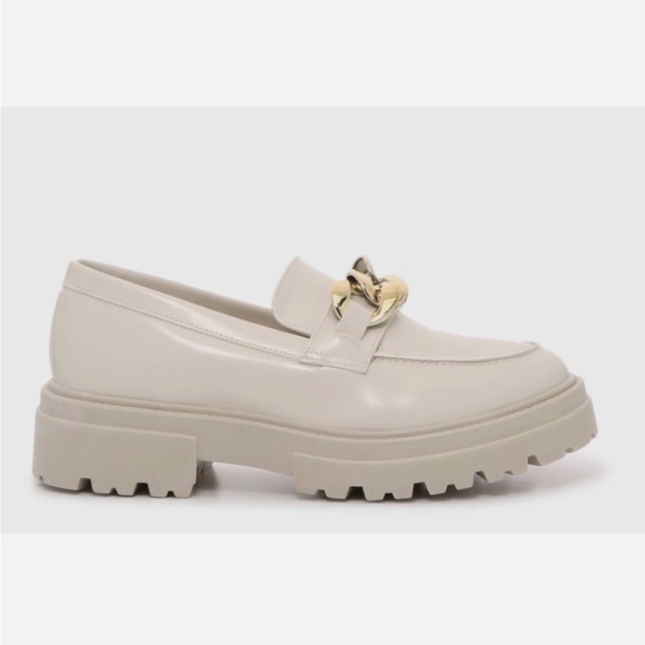 Steve Madden Makira Chain Loafer Cream Gold size 8.5 - Picture 13 of 13